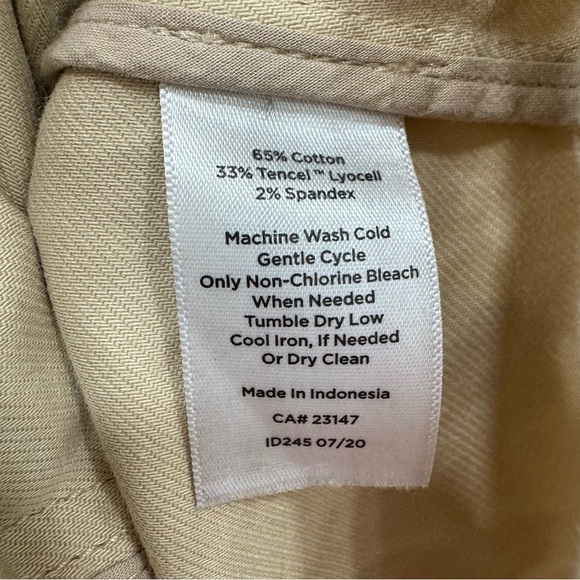 Talbots Beige Twill Field Long Sleeve Zip and Button Jacket Size Sz XS - Picture 4 of 6